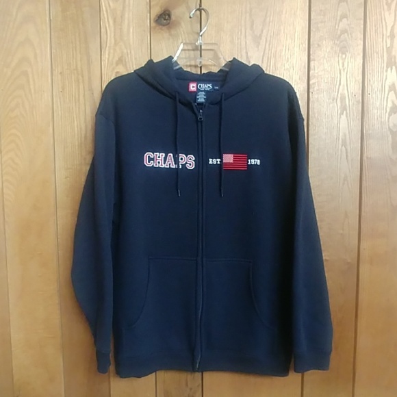 Chaps Other - $🔽EUC Navy Blue Zip Up Sweatshirt Hoodie Jacket